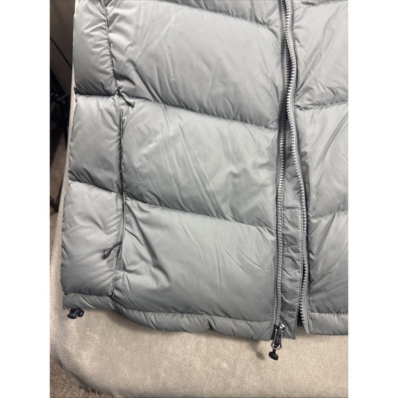 Eddie Bauer Down Puffer Vest Full Zip 700 Power Fill EB700 Gray Goose Men Medium - Picture 7 of 13